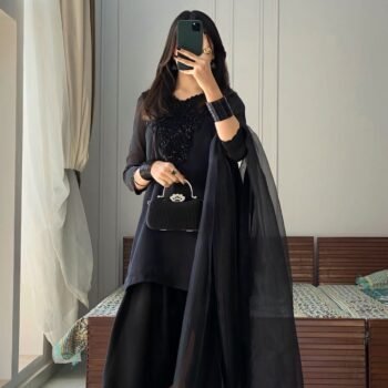 🌟 Designer Beads Work 3-Piece Suit – BE-356 🌟